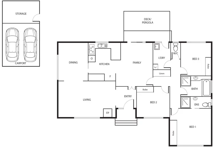 Floorplan of Homely house listing, 7 Gibb Place, Wanniassa ACT 2903