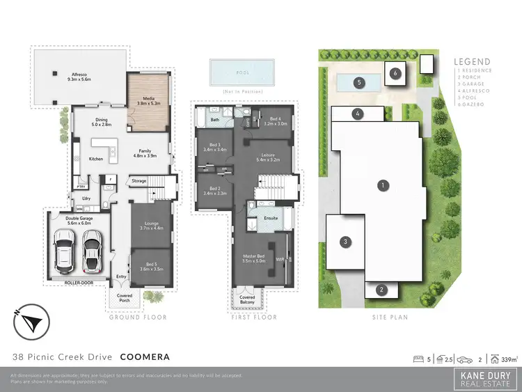 Floorplan of Homely house listing, 38 Picnic Creek Drive, Coomera QLD 4209