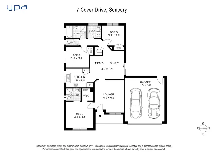 Floorplan of Homely house listing, 7 Cover Drive, Sunbury VIC 3429