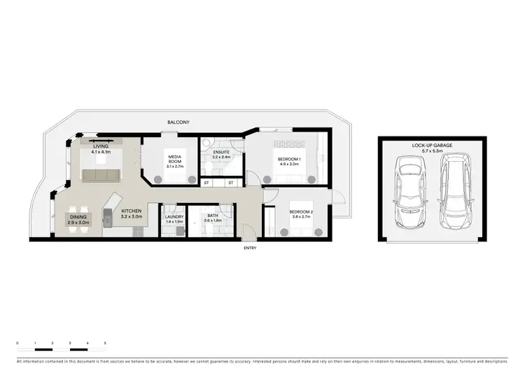 Floorplan of Homely unit listing, 9/159-161 Bagnall Beach Road, Corlette NSW 2315