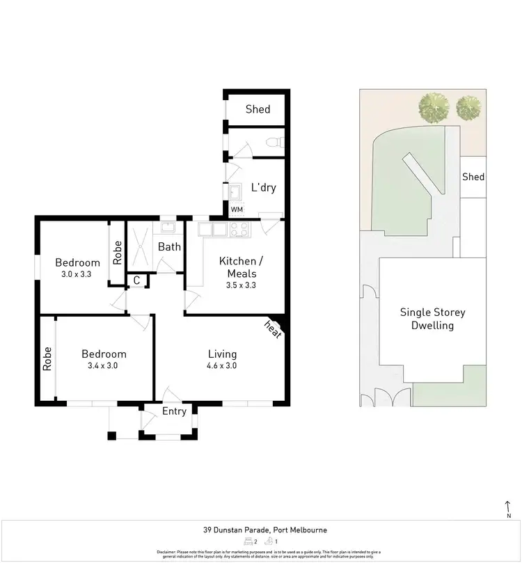 Floorplan of Homely house listing, 39 Dunstan Parade, Port Melbourne VIC 3207