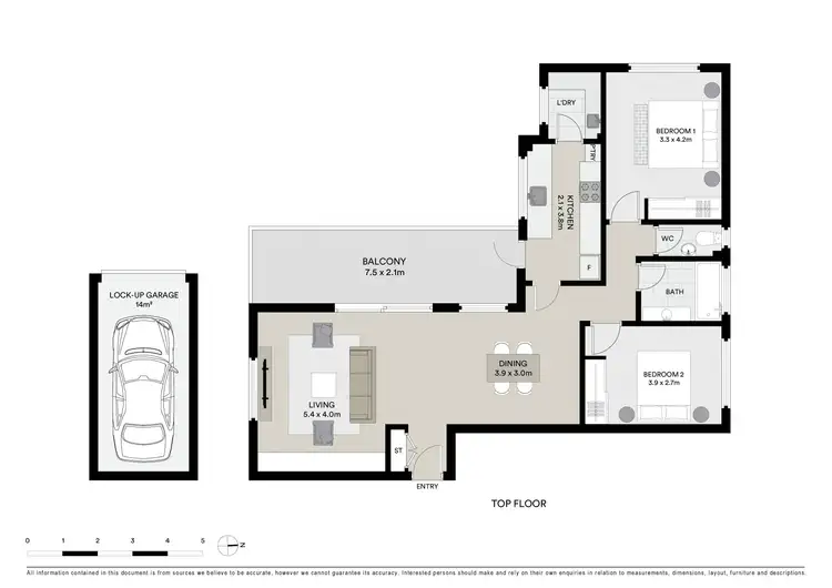 Floorplan of Homely apartment listing, 9/68 Murdoch Street, Cremorne NSW 2090