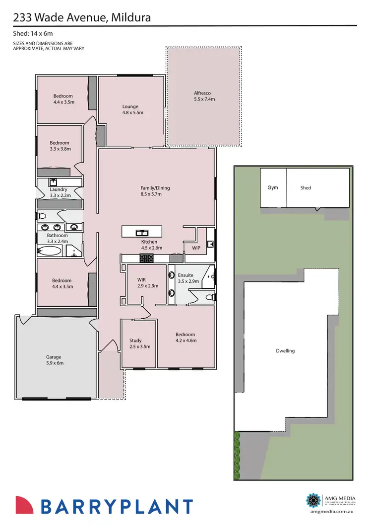 Floorplan of Homely house listing, 233 Wade Avenue, Mildura VIC 3500