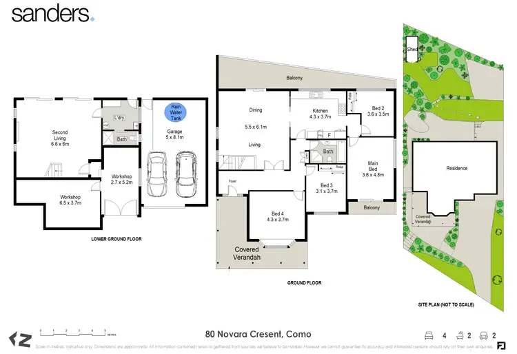 Floorplan of Homely house listing, 80 Novara Crescent, Como NSW 2226
