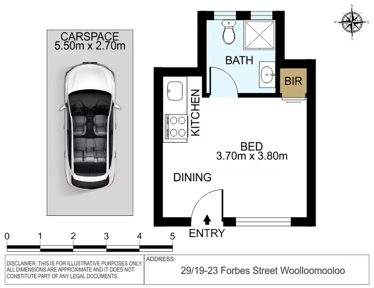 Floorplan of Homely studio listing, 29/19-23 Forbes Street, Woolloomooloo NSW 2011