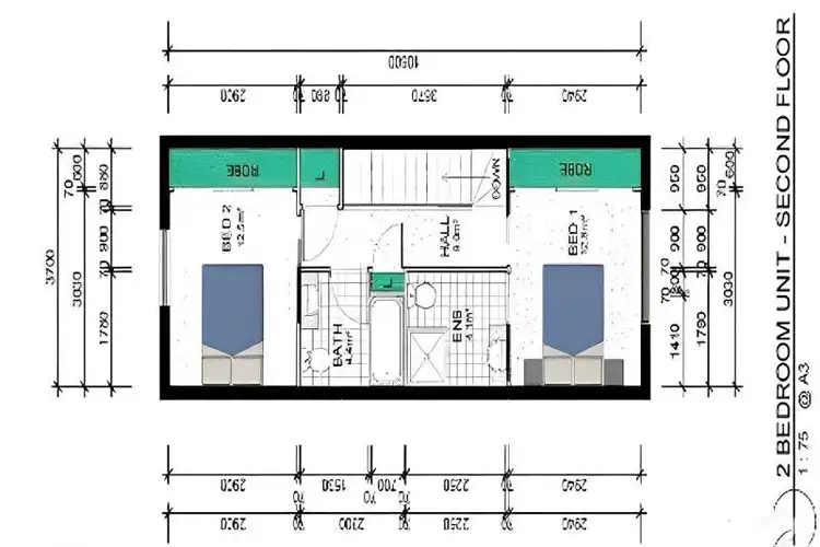 Floorplan of Homely apartment listing, 3/16 Harold Street, West End QLD 4810