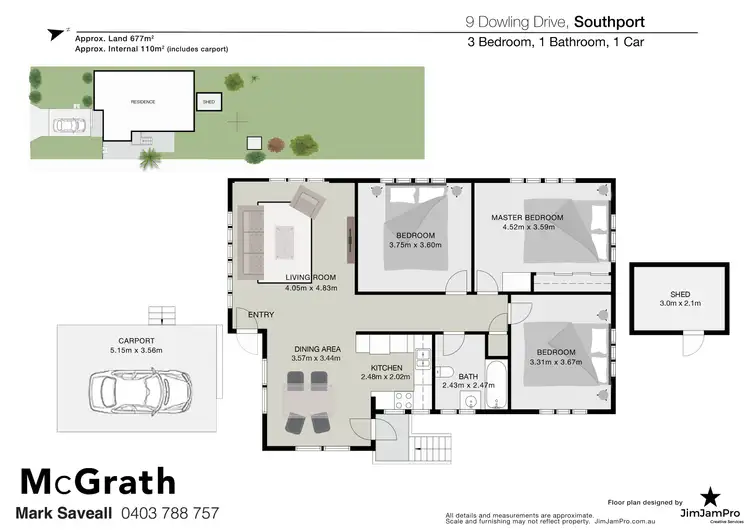 Floorplan of Homely house listing, 9 Dowling Drive, Southport QLD 4215