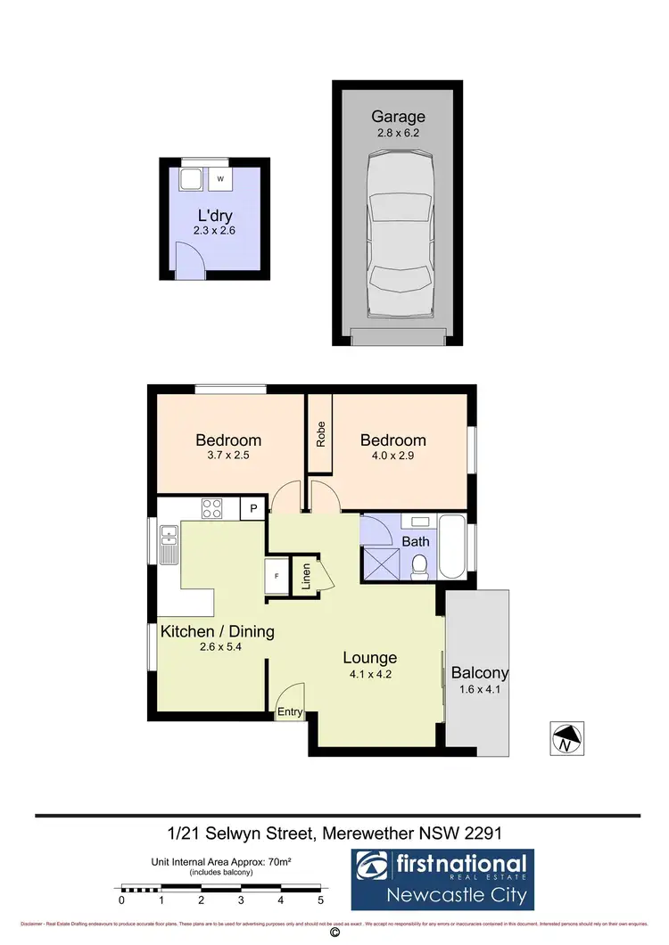 Floorplan of Homely unit listing, 1/21 Selwyn Street, Merewether NSW 2291