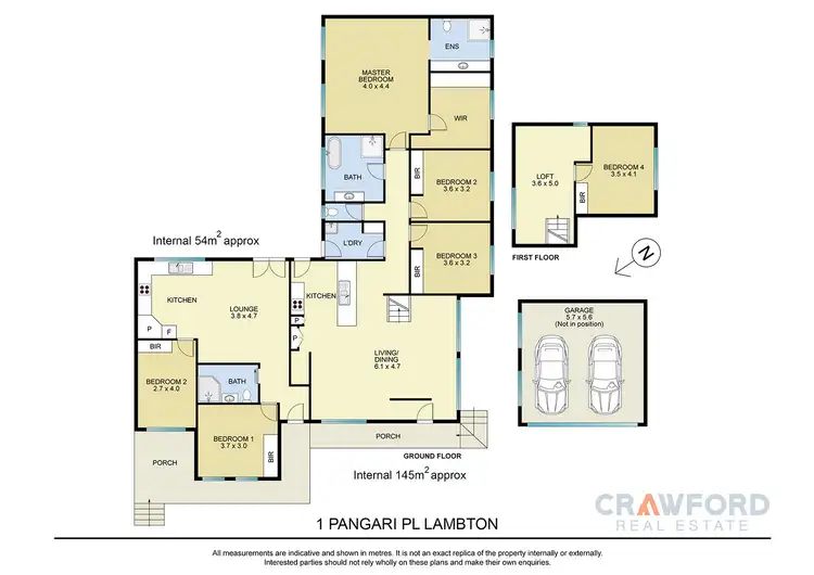Floorplan of Homely house listing, 1 Pangari Place, Lambton NSW 2299