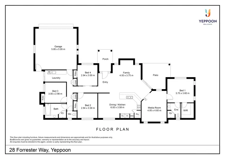 Floorplan of Homely house listing, 28 Forrester Way, Yeppoon QLD 4703