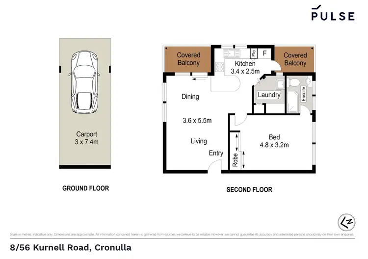 Floorplan of Homely unit listing, 8/56 Kurnell Road, Cronulla NSW 2230
