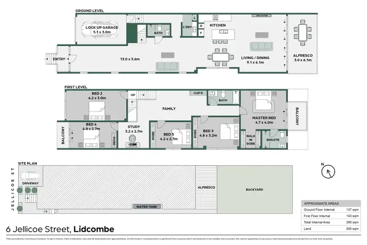 Floorplan of Homely semi-detached listing, 6 Jellicoe Street, Lidcombe NSW 2141