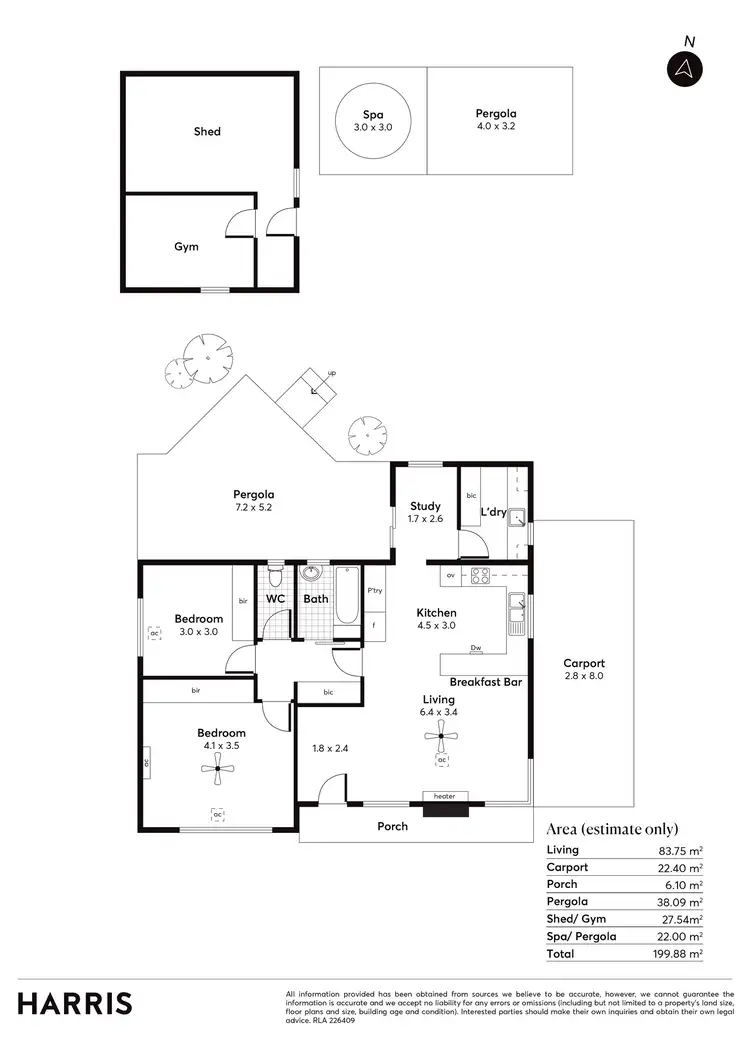 Floorplan of Homely house listing, 5 Bundey Street, Magill SA 5072