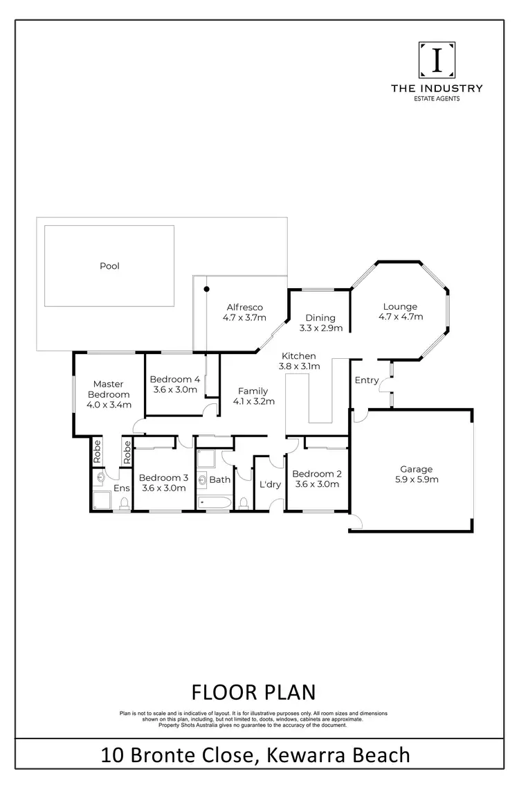 Floorplan of Homely house listing, 10 Bronte Close, Kewarra Beach QLD 4879