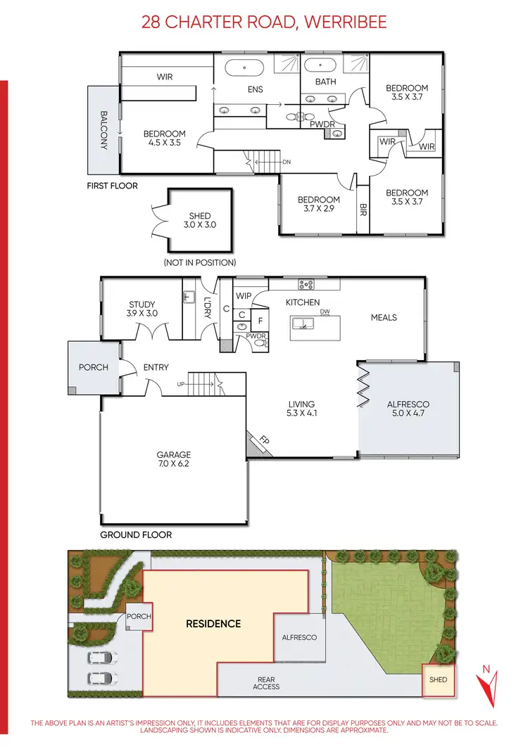 Floorplan of Homely house listing, 28 Charter Road, Werribee VIC 3030