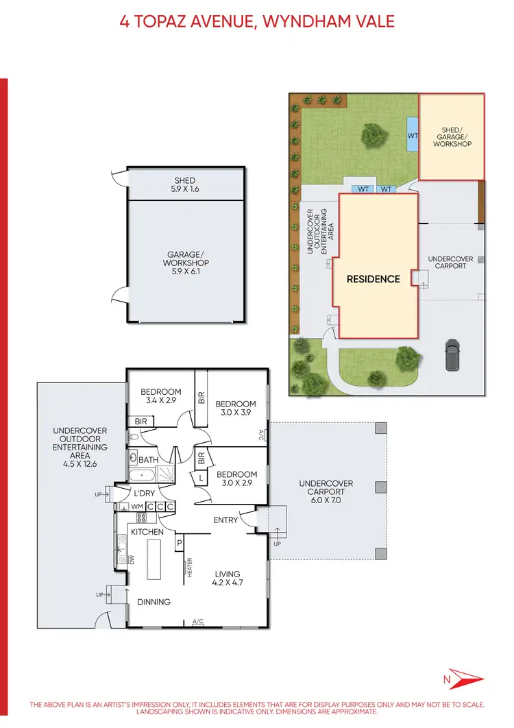 Floorplan of Homely house listing, 4 Topaz Avenue, Wyndham Vale VIC 3024