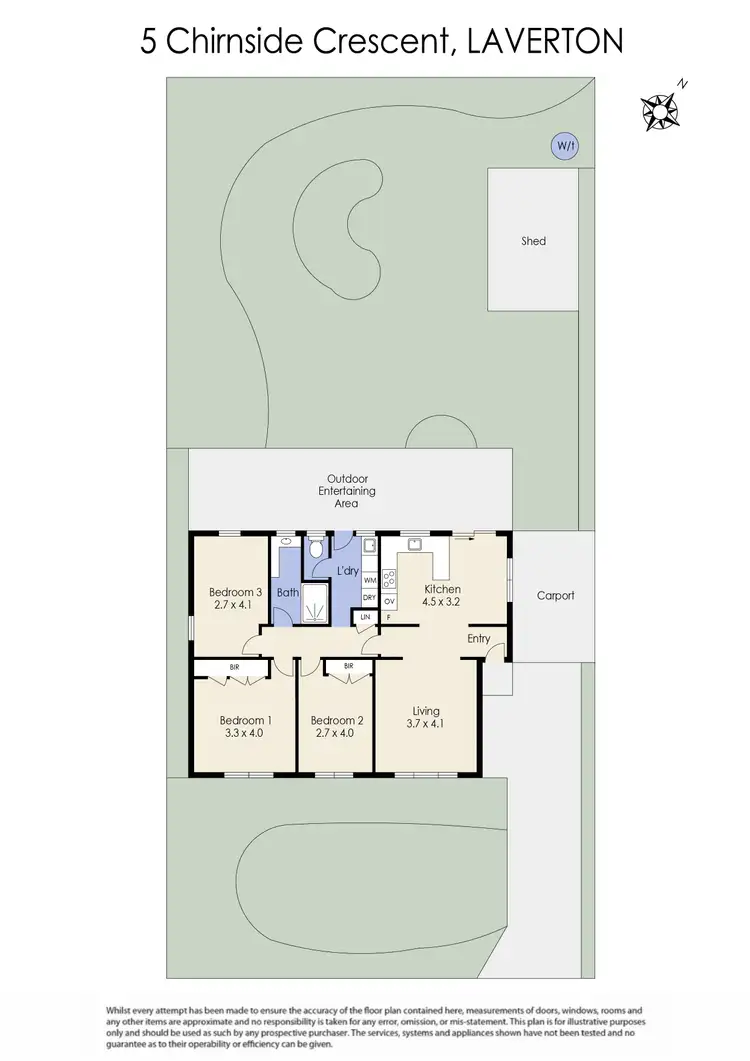Floorplan of Homely house listing, 5 Chirnside Crescent, Laverton VIC 3028