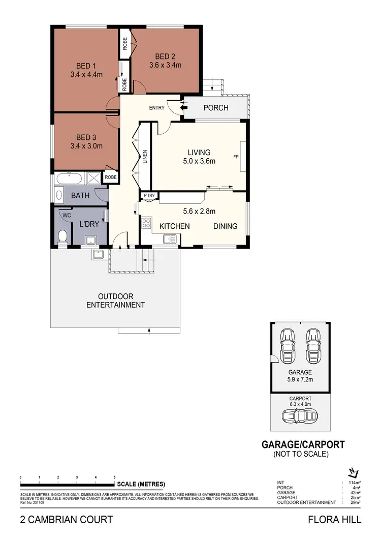 Floorplan of Homely house listing, 2 Cambrian Court, Flora Hill VIC 3550