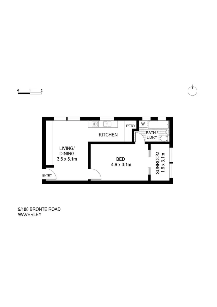Floorplan of Homely apartment listing, 9/188 Bronte Road, Waverley NSW 2024