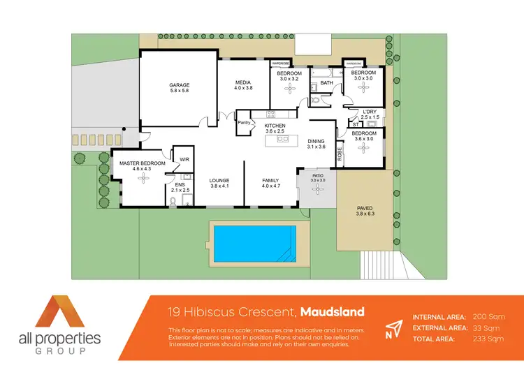 Floorplan of Homely house listing, 19 Hibiscus Crescent, Maudsland QLD 4210