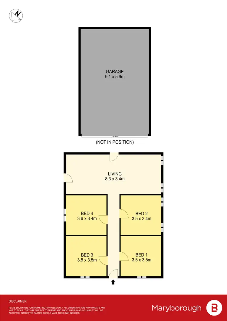 Floorplan of Homely house listing, 32 Napier Street, Maryborough VIC 3465