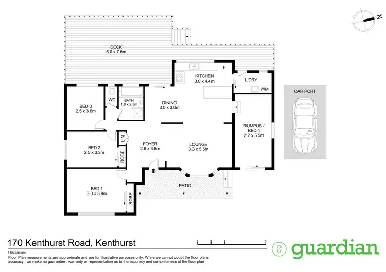 Floorplan of Homely house listing, 170 Kenthurst Road, Kenthurst NSW 2156