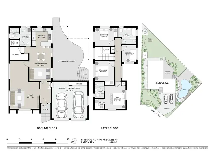 Floorplan of Homely house listing, 3 Chave Court, Wynnum West QLD 4178