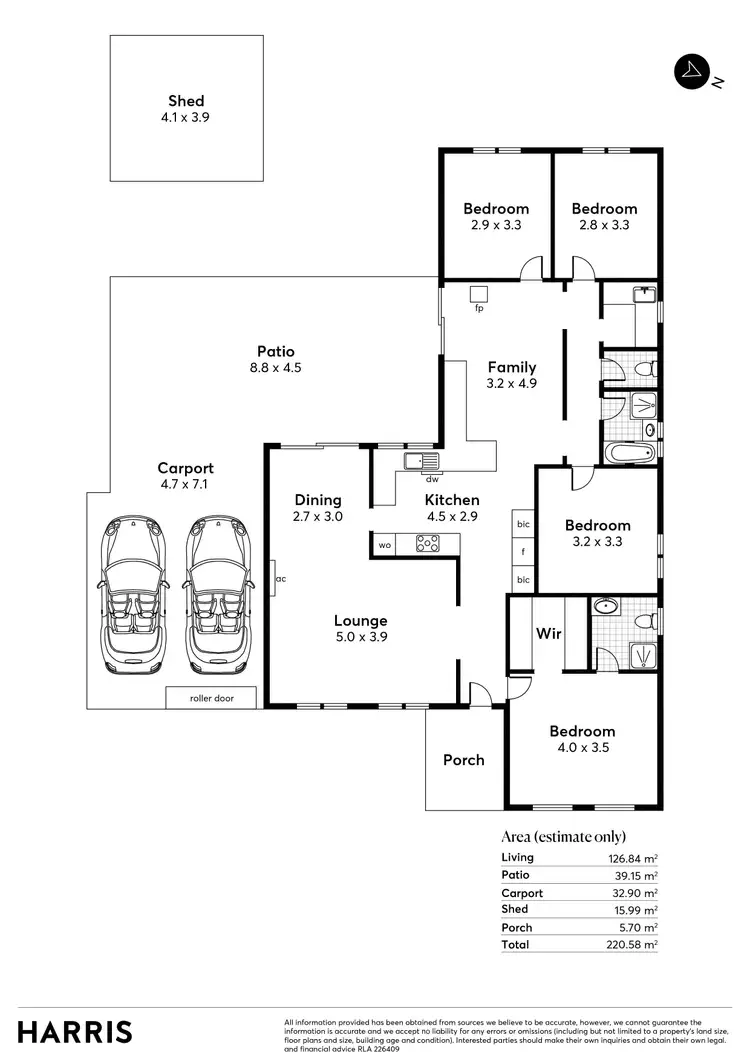 Floorplan of Homely house listing, 26 Allman Crescent, Aberfoyle Park SA 5159