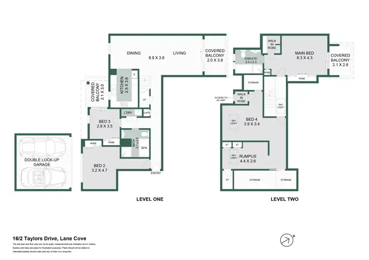 Floorplan of Homely apartment listing, 16/2 Taylors Drive, Lane Cove NSW 2066