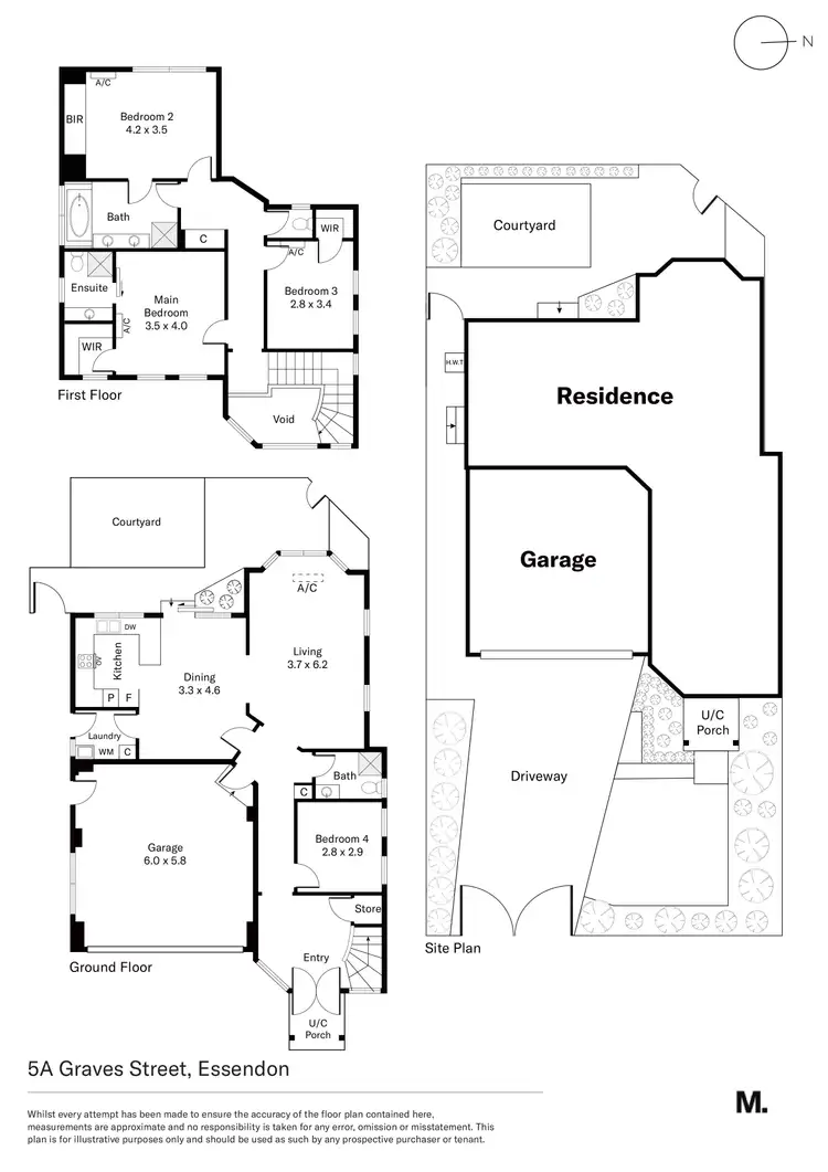 Floorplan of Homely townhouse listing, 5A Graves Street, Essendon VIC 3040