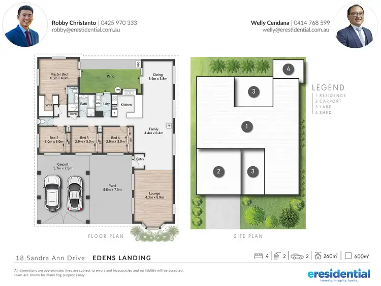 Floorplan of Homely house listing, 18 Sandra-Ann Drive, Edens Landing QLD 4207