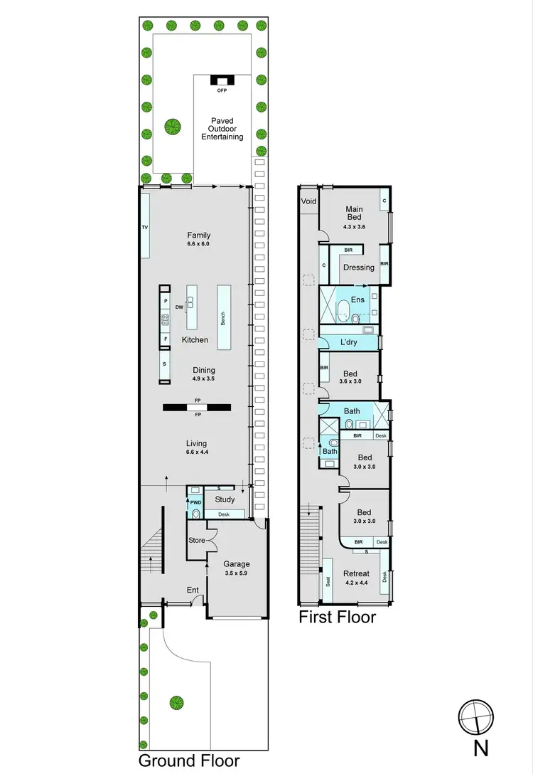 Floorplan of Homely townhouse listing, 38A Mawby Road, Bentleigh East VIC 3165