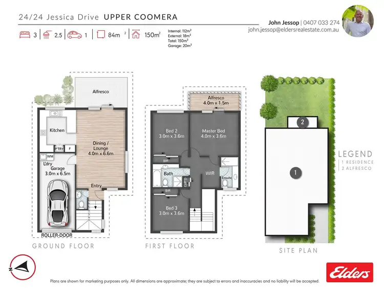 Floorplan of Homely townhouse listing, 24/24 Jessica Drive, Upper Coomera QLD 4209