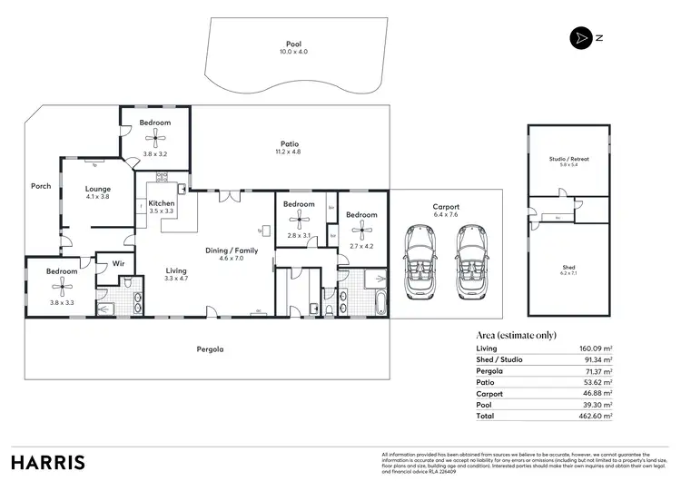 Floorplan of Homely rural property listing, 45 Kym Avenue, Littlehampton SA 5250