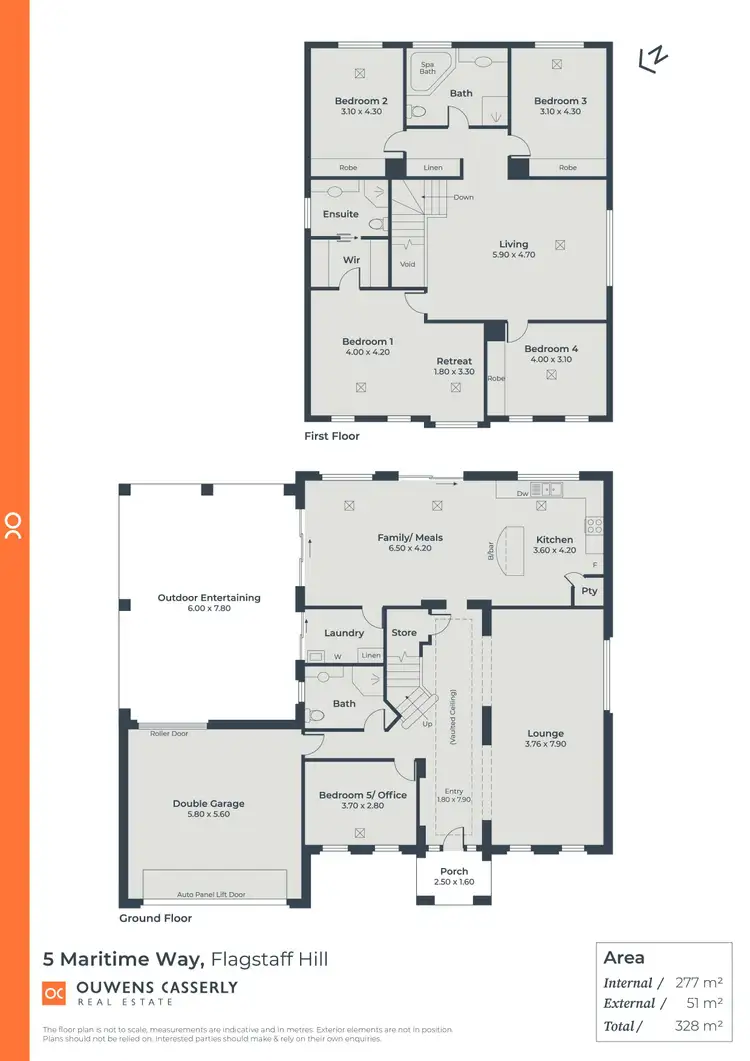 Floorplan of Homely house listing, 5 Maritime Way, Flagstaff Hill SA 5159