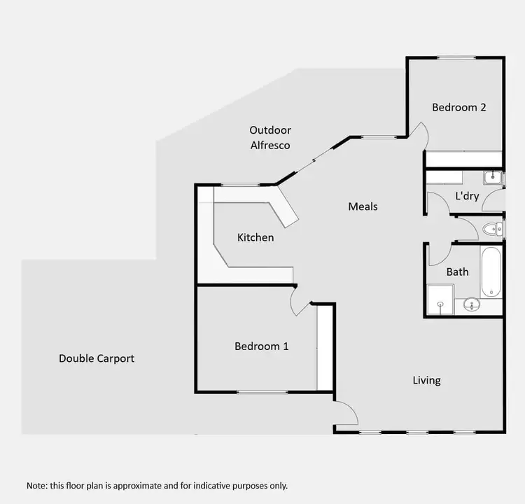 Floorplan of Homely unit listing, 6/883 Fifteenth Street, Mildura VIC 3500