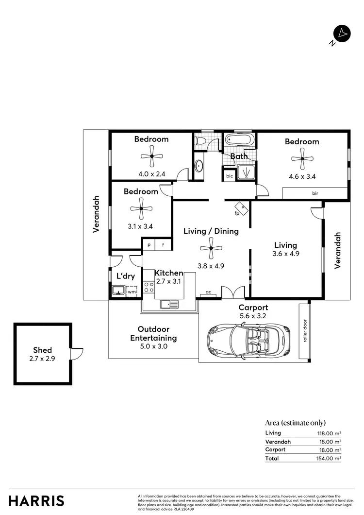 Floorplan of Homely house listing, 2/7 Pioneer Street, Littlehampton SA 5250