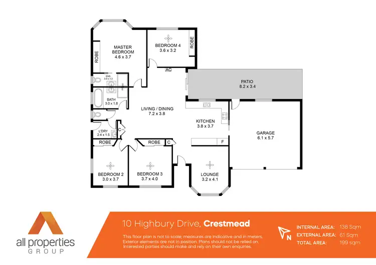 Floorplan of Homely house listing, 10 Highbury Drive, Crestmead QLD 4132