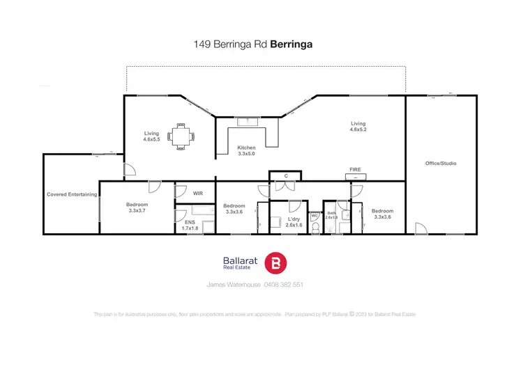 Floorplan of Homely house listing, 149 Berringa Road, Berringa VIC 3351