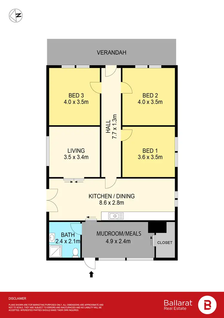 Floorplan of Homely house listing, 42 Lawrence Street, Beaufort VIC 3373