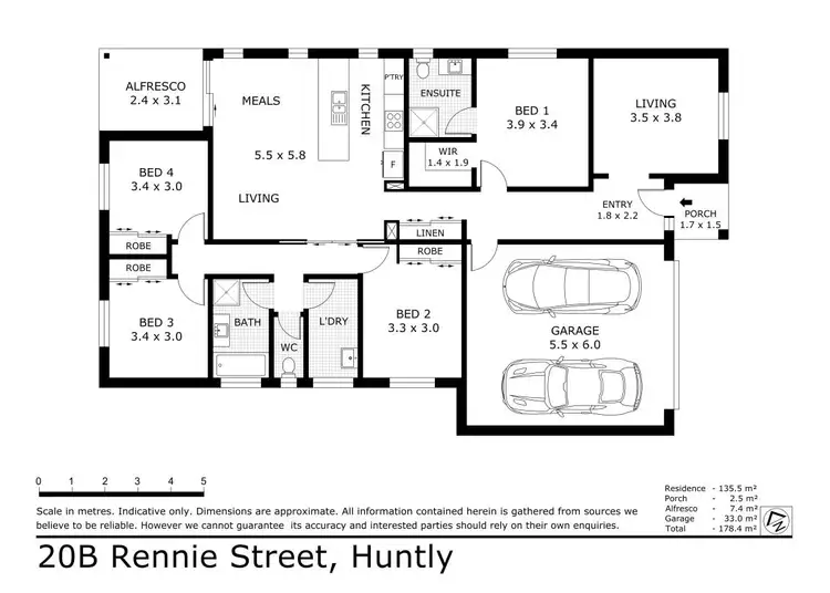 Floorplan of Homely house listing, 20B Rennie Street, Huntly VIC 3551