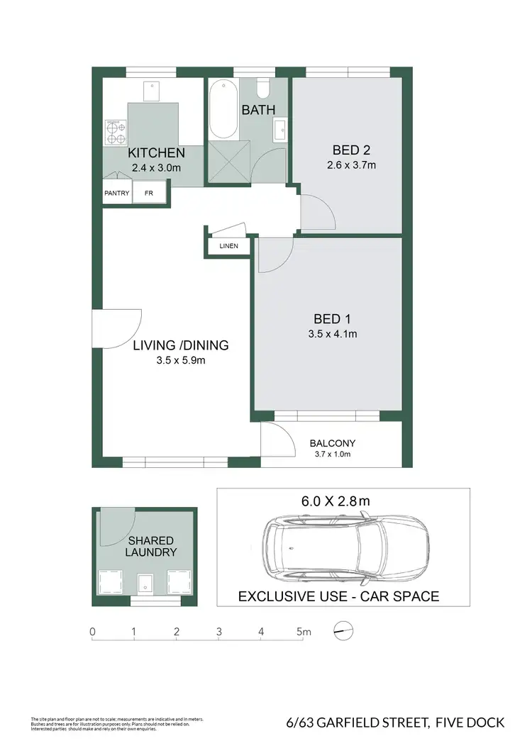 Floorplan of Homely apartment listing, 6/63 Garfield Street, Five Dock NSW 2046