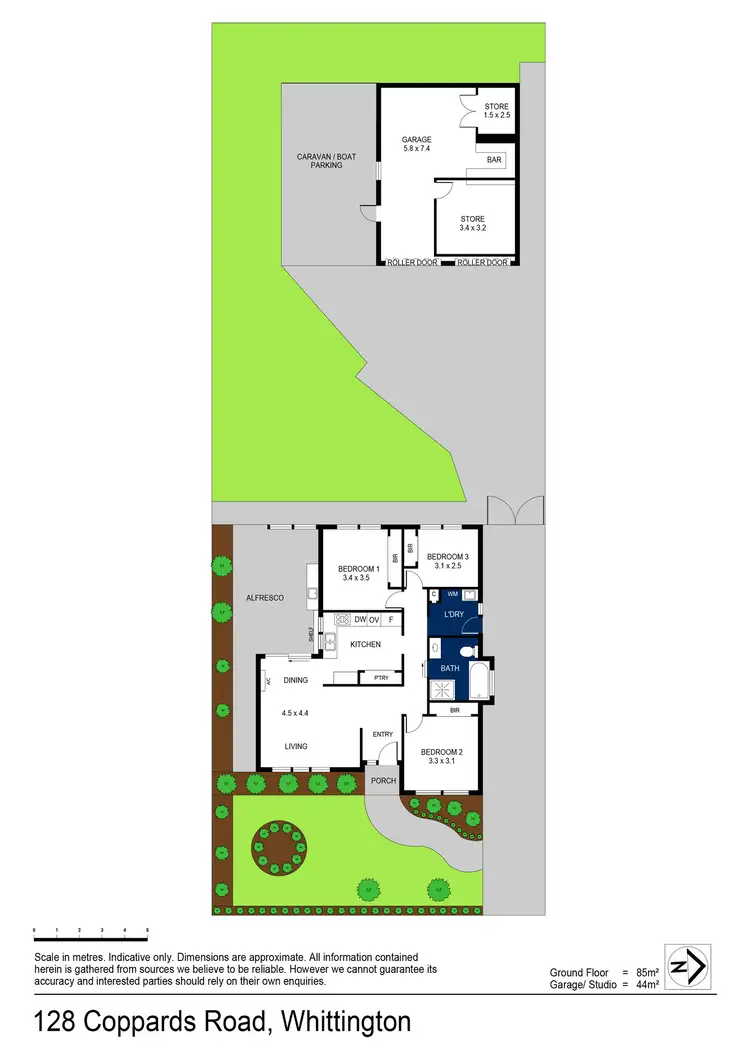 Floorplan of Homely house listing, 128 Coppards Road, Whittington VIC 3219