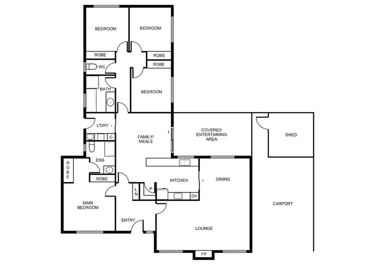 Floorplan of Homely house listing, 5 McPhail Place, Fadden ACT 2904