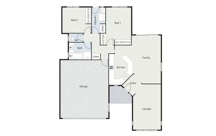 Floorplan of Homely townhouse listing, 2/6 Edith Place, Amaroo ACT 2914