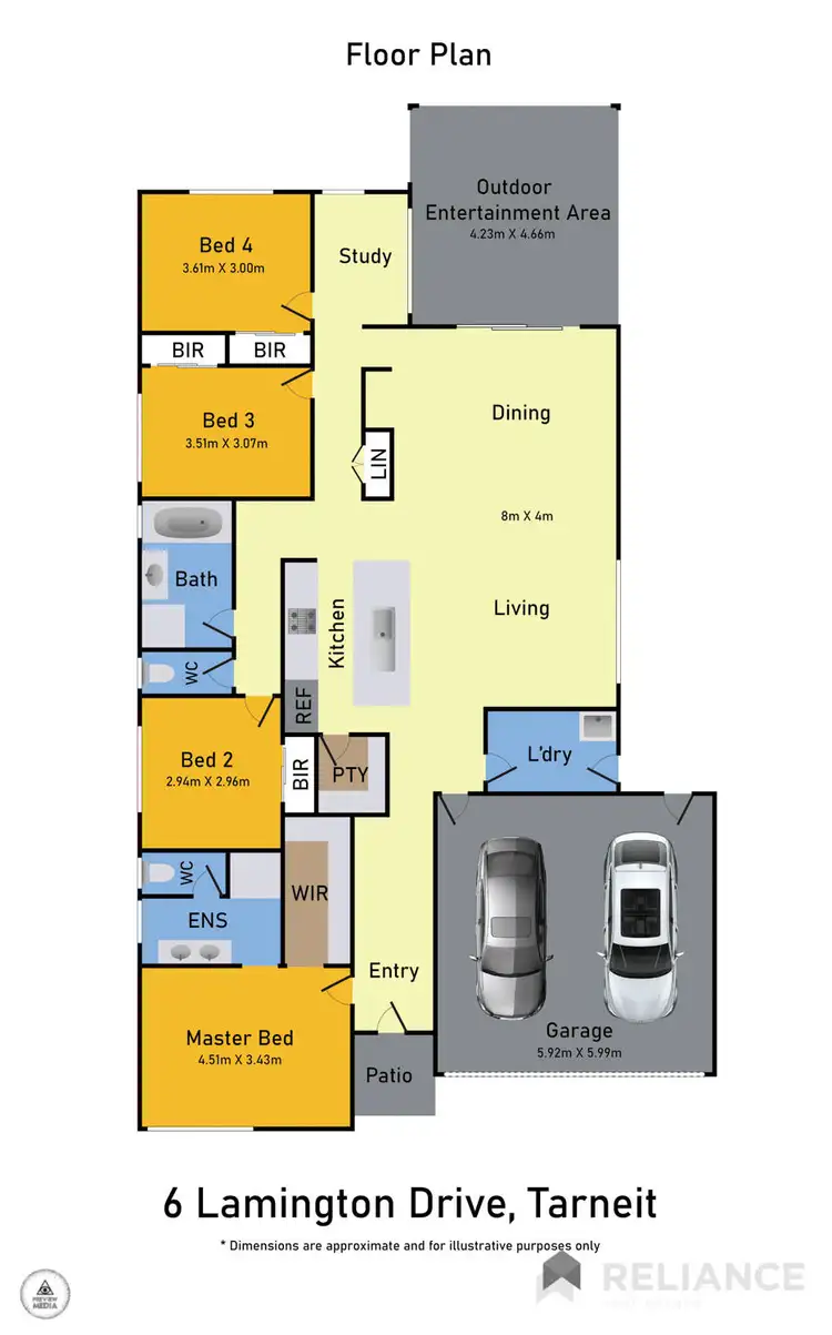 Floorplan of Homely house listing, Level 1/66 Lamington Drive, Tarneit VIC 3029