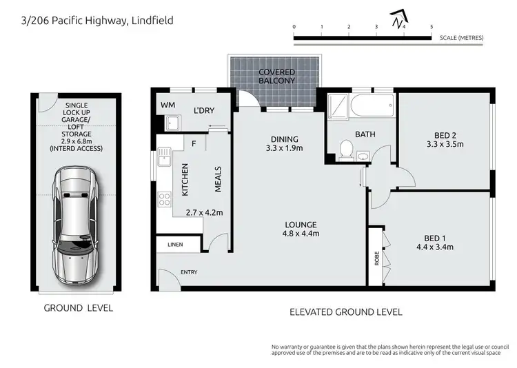 Floorplan of Homely apartment listing, 3/206 Pacific Highway, Lindfield NSW 2070