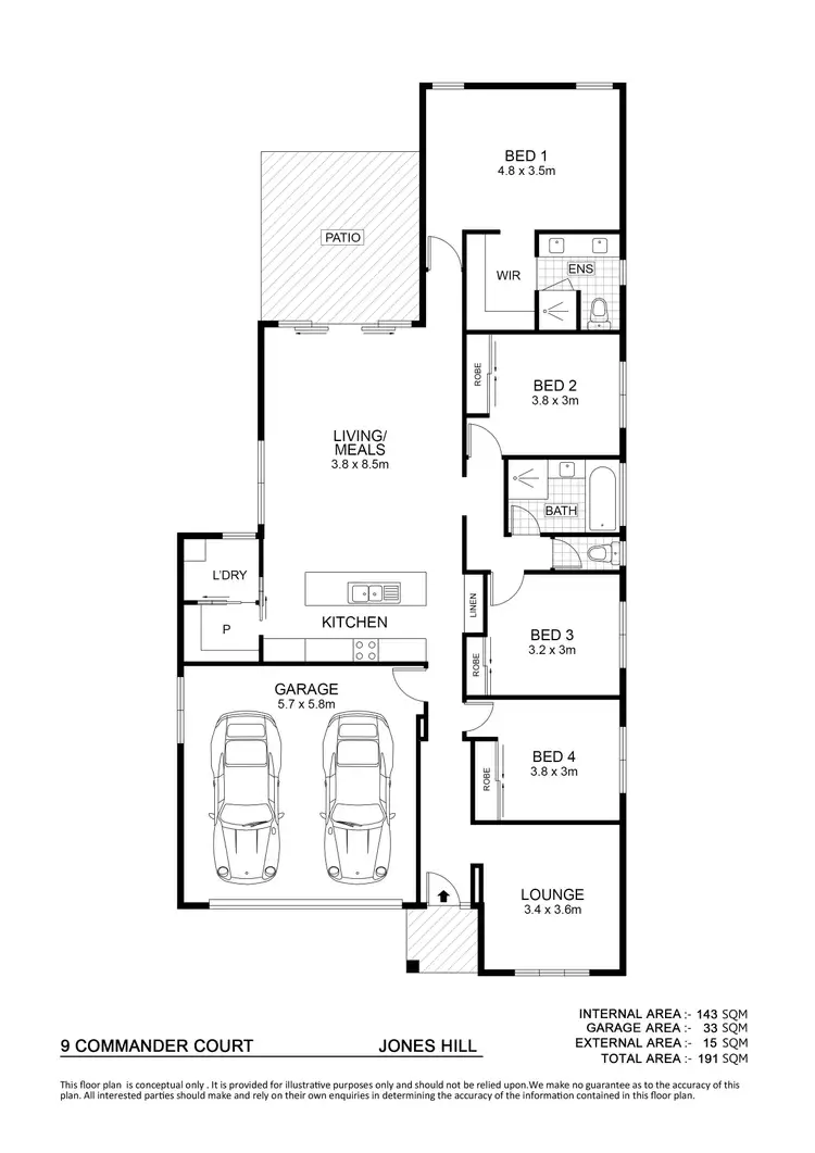 Floorplan of Homely house listing, 9 Commander Court, Jones Hill QLD 4570