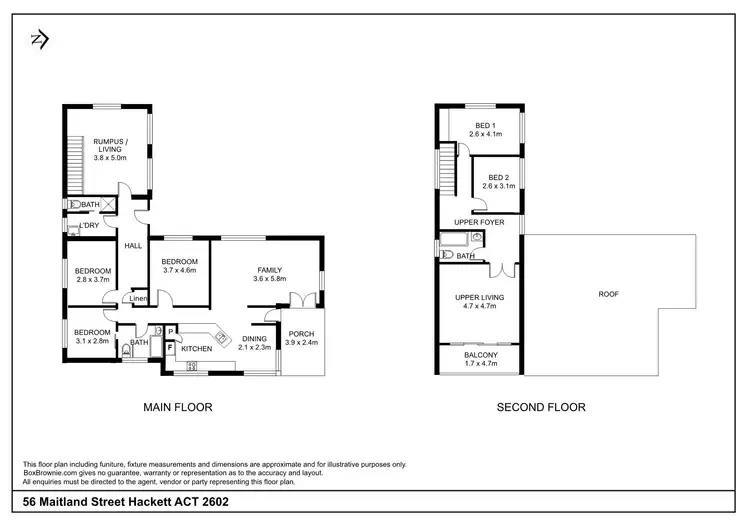 Floorplan of Homely house listing, 56 Maitland Street, Hackett ACT 2602