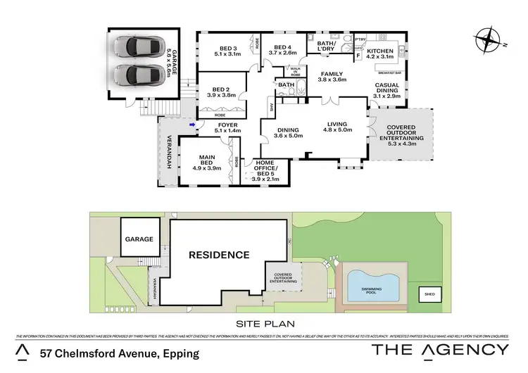 Floorplan of Homely house listing, 57 Chelmsford Avenue, Epping NSW 2121